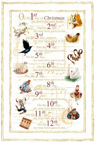 ARTCOM 12 Days of Christmas Wall Art Print 12x18