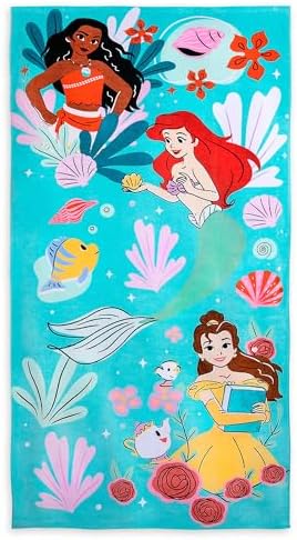 Disney Store Princess Beach Towel for Kids - Soft 100 Cotton