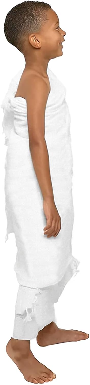 Kids Ihram Towels Set for Boys - 2-Piece White Islamic Towel
