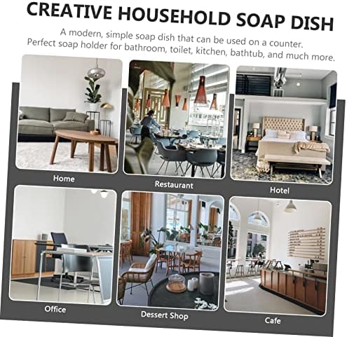 Ciieeo Ceramic Soap Dish with Drainage for Kids