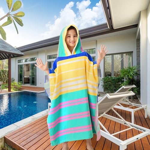 VOOVA MOVAS Hooded Beach Towels for Kids 6-12 Years