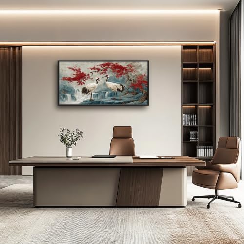Lunavix 30 x 60 Large Crane Wall Art