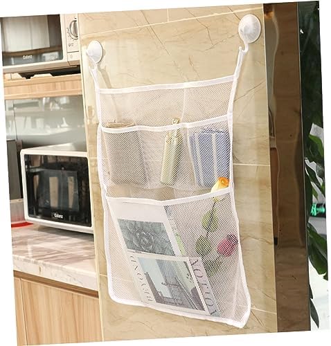 Strong Suction Cup Hooks Bathtub Storage Mesh Net Organizer Set