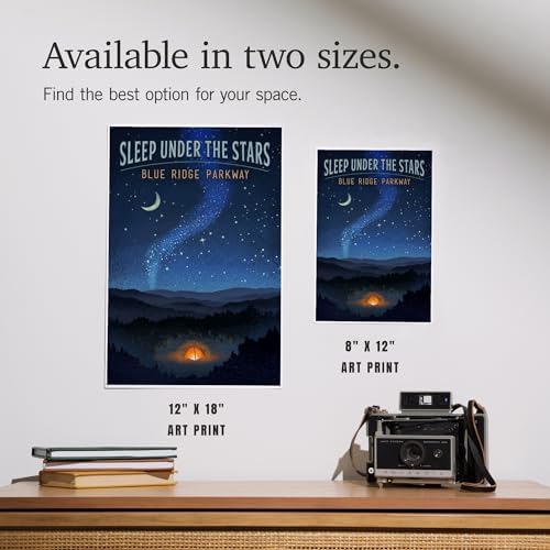 Lantern Press 8x12 Art Print Blue Ridge Parkway 1