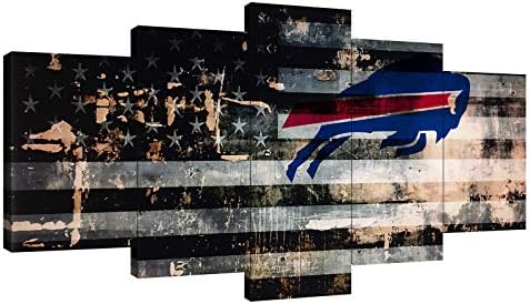 Buffalo City Bills Football Poster Canvas Wall Art
