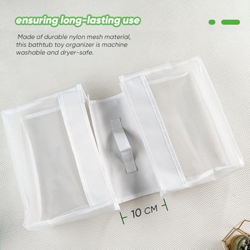 DragoBud Saddle Shape Bath Toy Organizer 2 Compartments