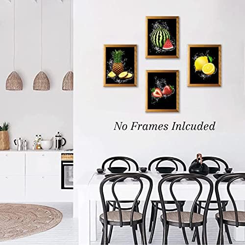 Modern Fruit Wall Art Decor Set of 6