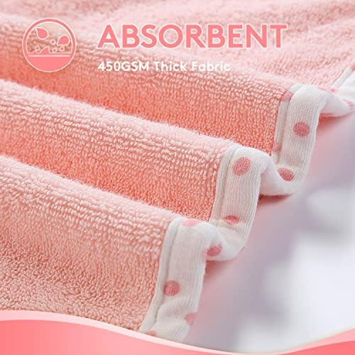 TBEZY Hooded Towel for Kids with Bunny Design