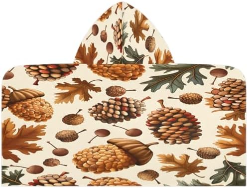 Pine Cone Border Kids Bath Towel 24x50 Inch