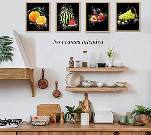 Modern Fruit Wall Art Decor Set of 6