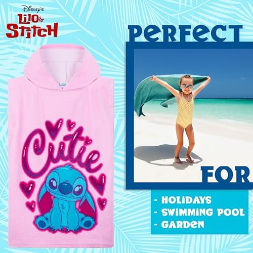 Disney Stitch Hooded Towel for Kids