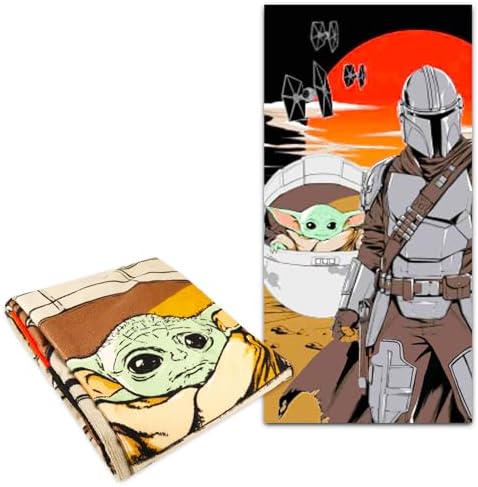 Disney Baby Yoda Bath Towel Set for Kids