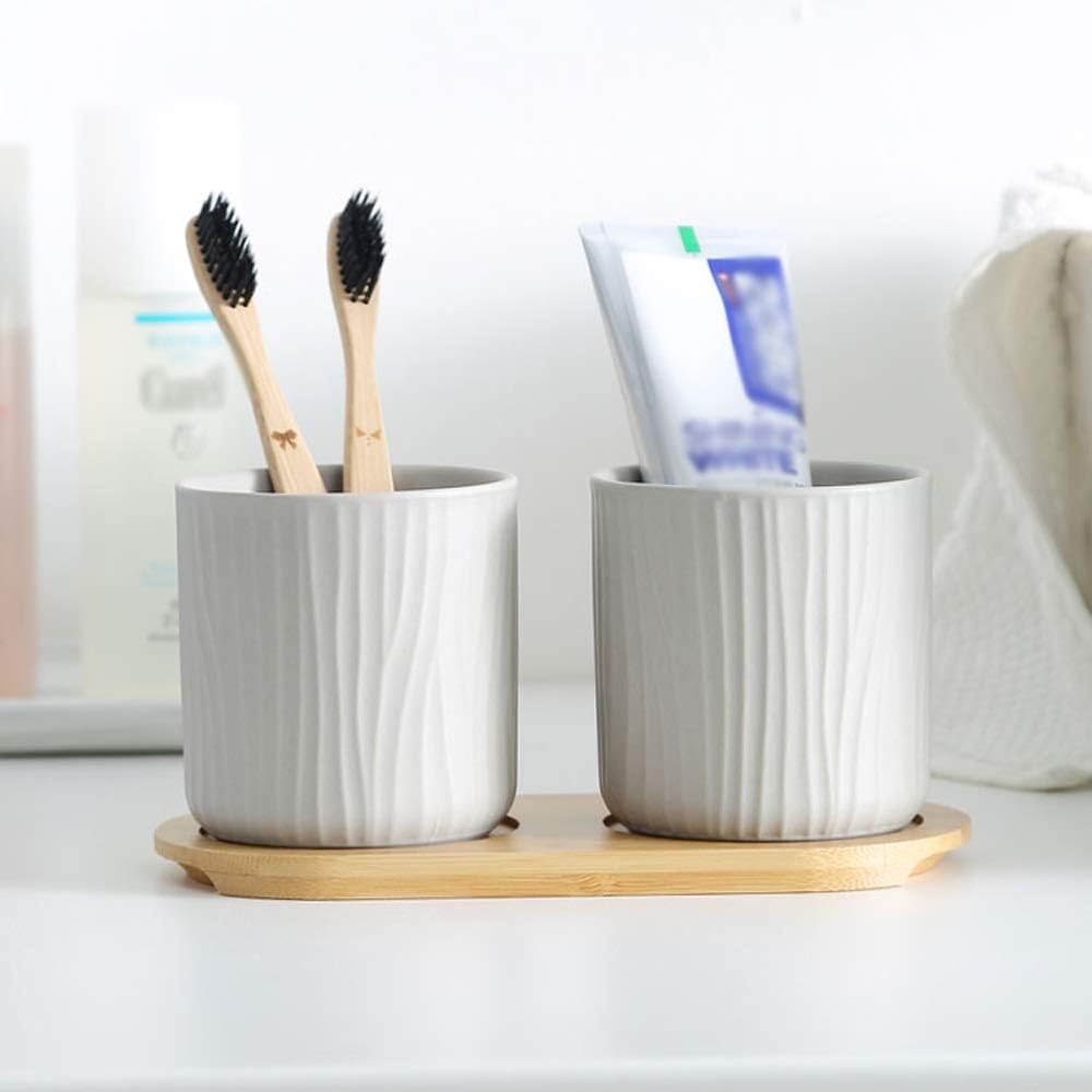 Ceramic Toothbrush Holder Set Durable and Safe