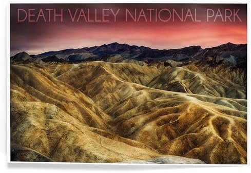 Lantern Press 8x12 Art Print Death Valley Stormy Sky
