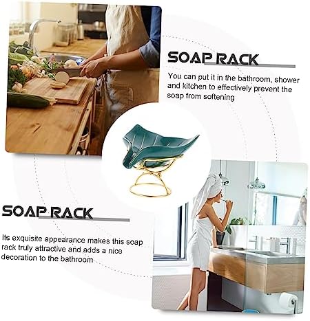 GLEAVI Multi Functional Ceramic Soap Holder Mermaid Tail