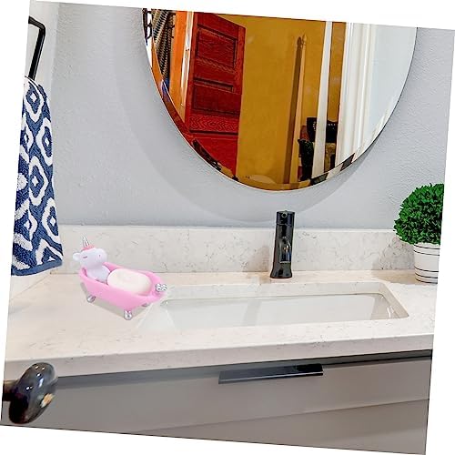 Adorable Unicorn Soap Holder Cartoon Animal Bathroom Decor