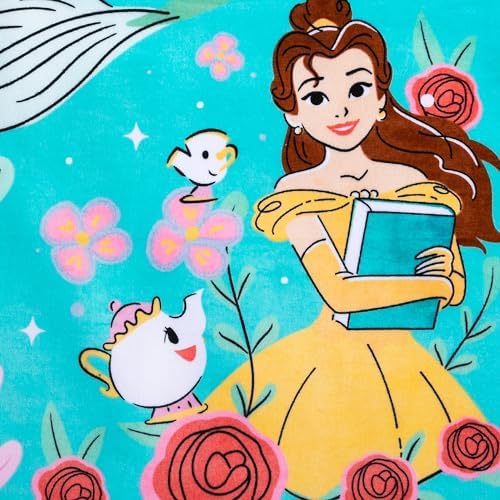 Disney Store Princess Beach Towel for Kids - Soft 100 Cotton