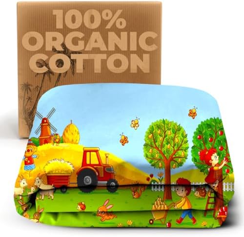 Khelo Kids Bath Towels Farm Animals Cotton 30x55 Inches