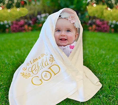 I Am A Child of God Soft White Bath Towel