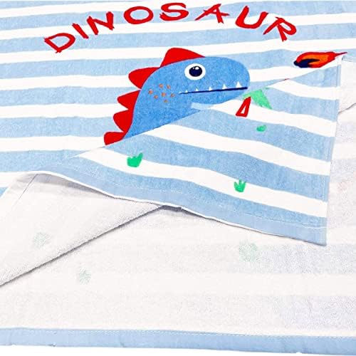 Kids Hooded Beach Towel Poncho with Animal Pattern