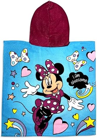 Generic Minnie Mouse Hooded Towel Lets Go Surfin