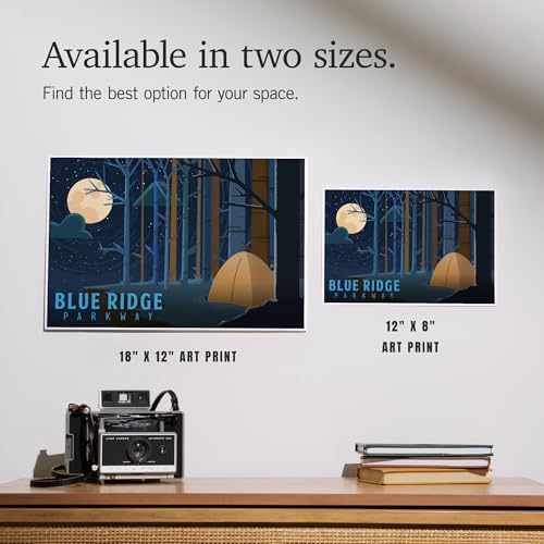 Lantern Press 8x12 Art Print Blue Ridge Parkway