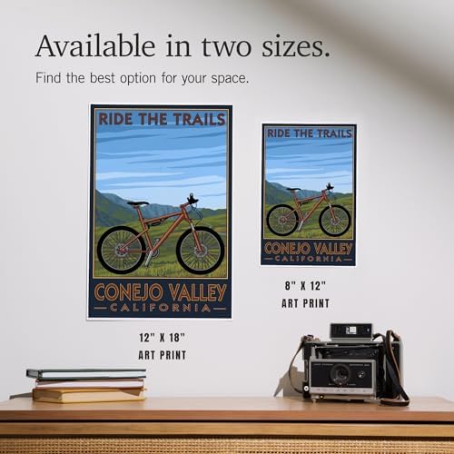 Lantern Press 8x12 Art Print Ride the Trails