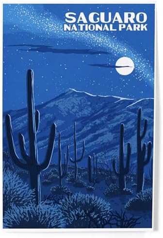Lantern Press 8x12 Inch Night Sky Art Print Wall Decor