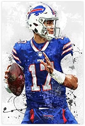 Josh Allen Poster Canvas 12x18 Inch