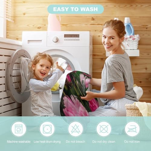 Kids Hooded Bath Towel with Flower Design