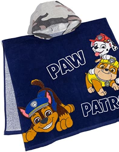 Paw Patrol Beach Bath Towel Poncho for Boys