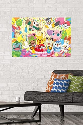 Trends International Pokmon Birthday Wall Poster 34x224