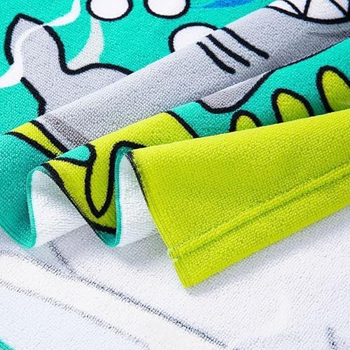 Shark Hooded Bath Towel for Kids 2-4 Years