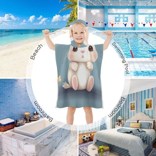 Kids Cute Bunny Hooded Bath Towel
