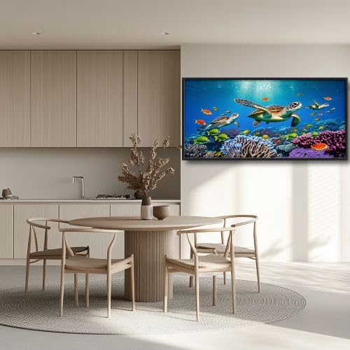 Large Turtle Wall Art for Living Room Decor