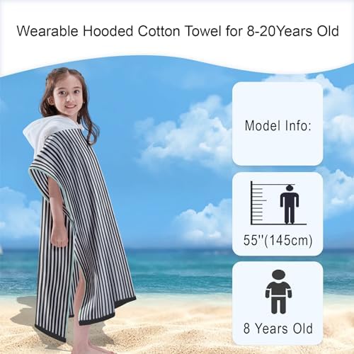 VOOVA MOVAS Hooded Beach Towel for Big Kids