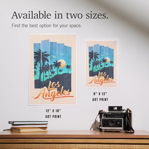Lantern Press 8x12 Art Print Los Angeles Palm Tree