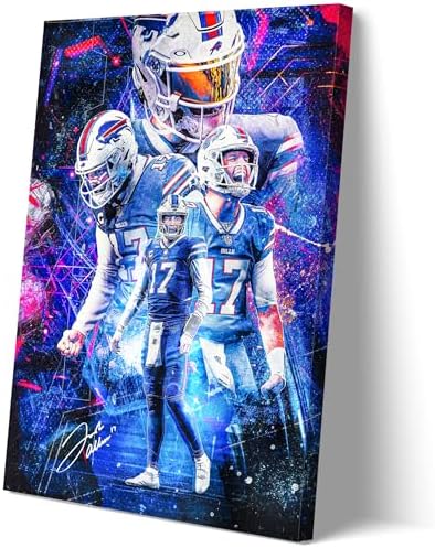 PixelTide Josh Allen Poster Unframed 12x18 Inches