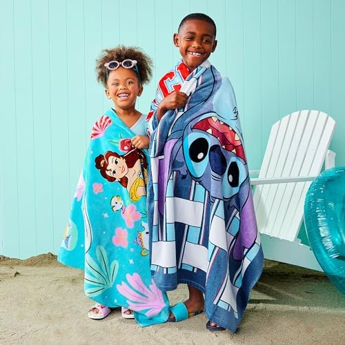 Disney Store Princess Beach Towel for Kids - Soft 100 Cotton