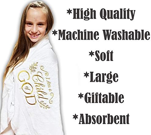 I Am A Child of God Soft White Bath Towel