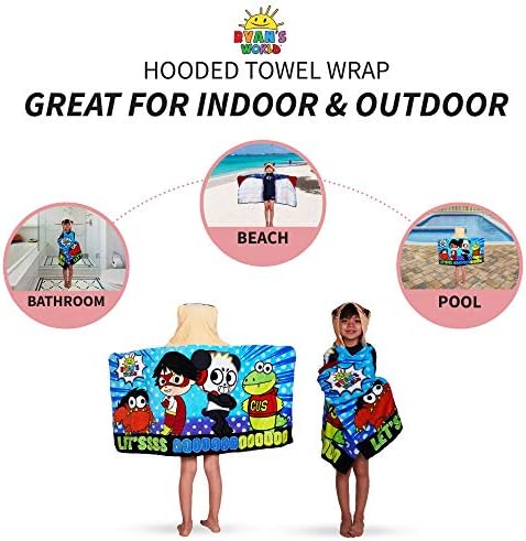 Franco Kids Bath and Beach Hooded Towel Wrap
