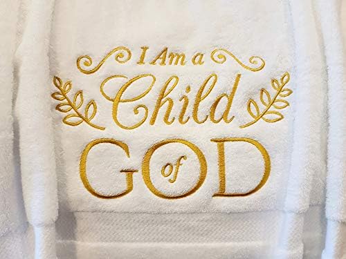 I Am A Child of God Soft White Bath Towel