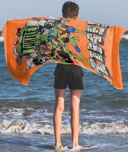 Jay Franco Teenage Mutant Ninja Turtles Bath Towel - 28 x 58