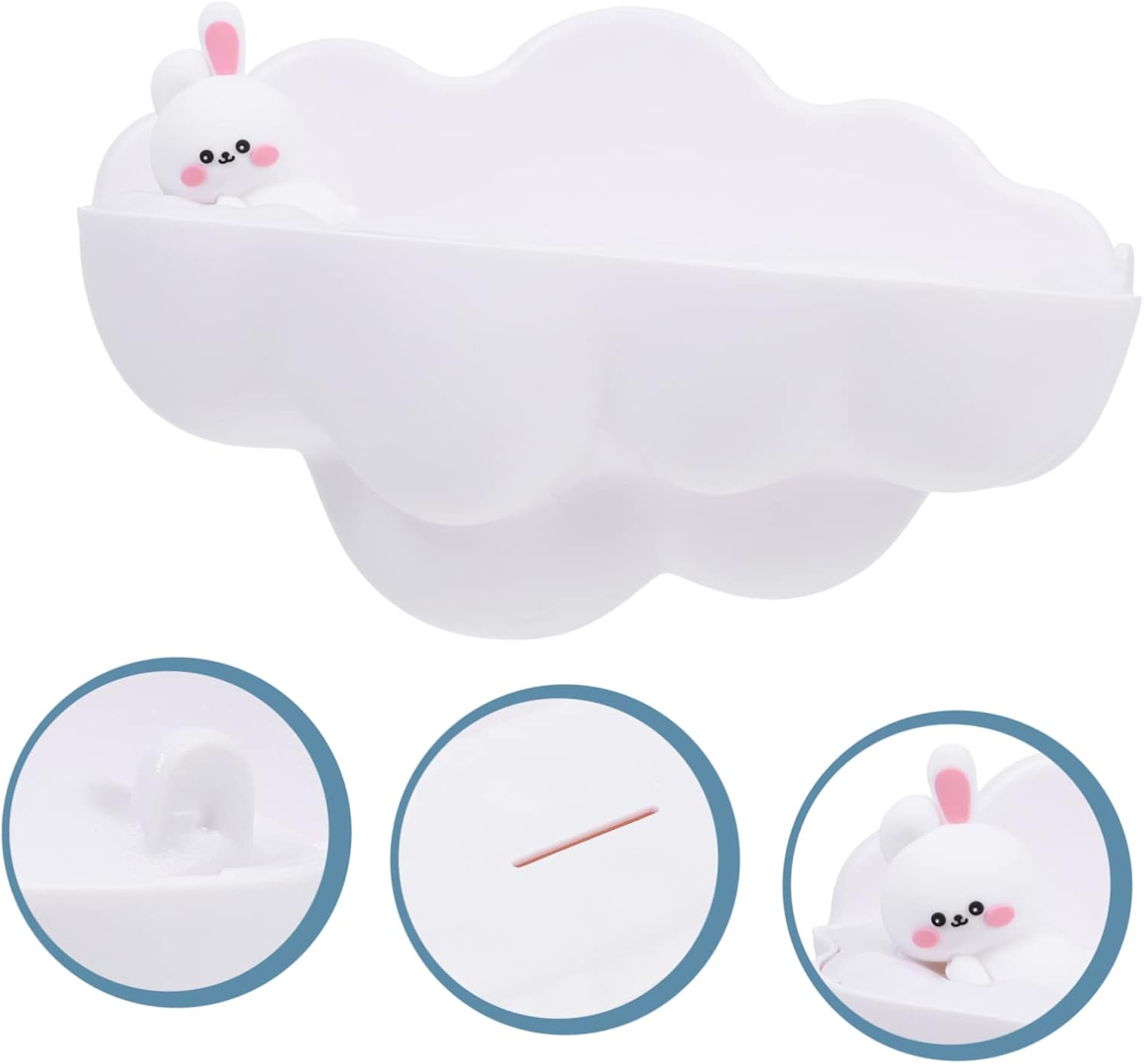 LIFKOME Non-Slip Bath Wall Soap Dish for Boys and Girls