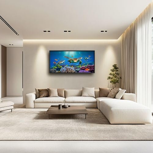 Large Turtle Wall Art for Living Room Decor