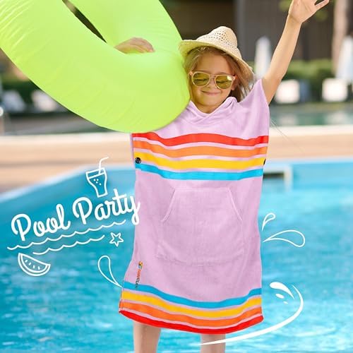 SUN CUBE Kids Hooded Surf Poncho Towel