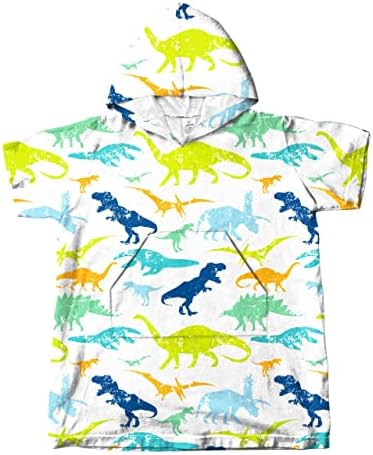 Dinosaurs Hooded Towel for Kids Small
