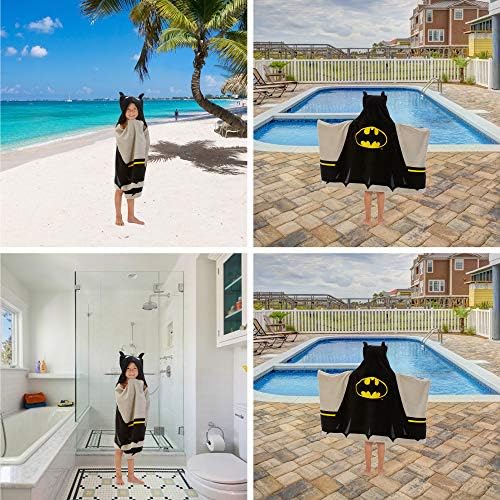 Batman Kids Bath Pool Beach Hooded Towel Wrap 24 x 50