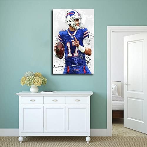 Josh Allen Poster Canvas 12x18 Inch