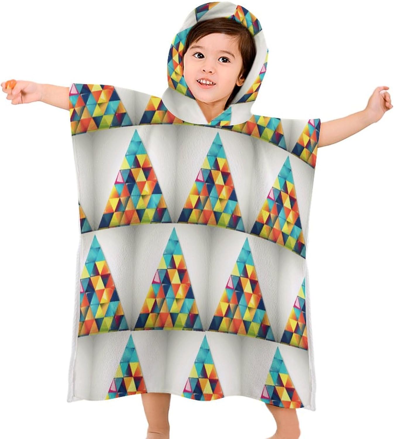 Colorful Kids Hooded Bath Towel with Hood